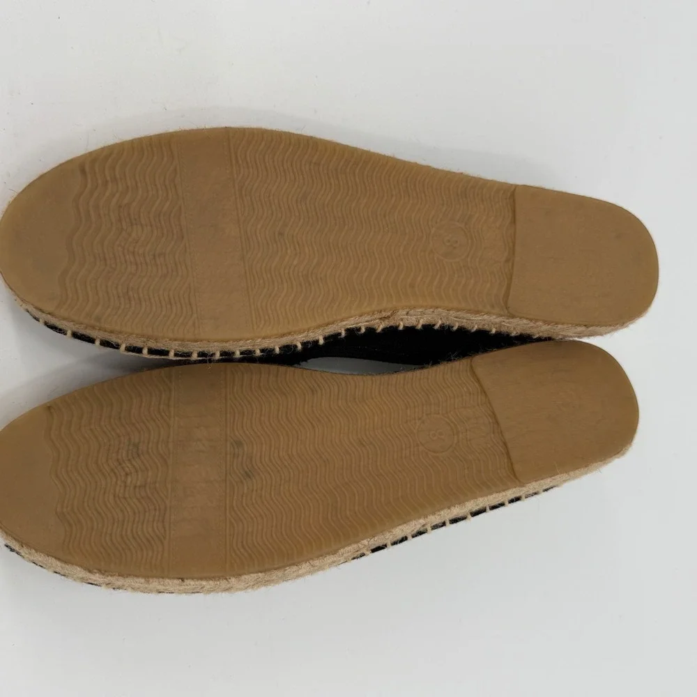 Soludos Camera Glasses Espadrilles Womens Size 8 Black‎ Canvas Slip On